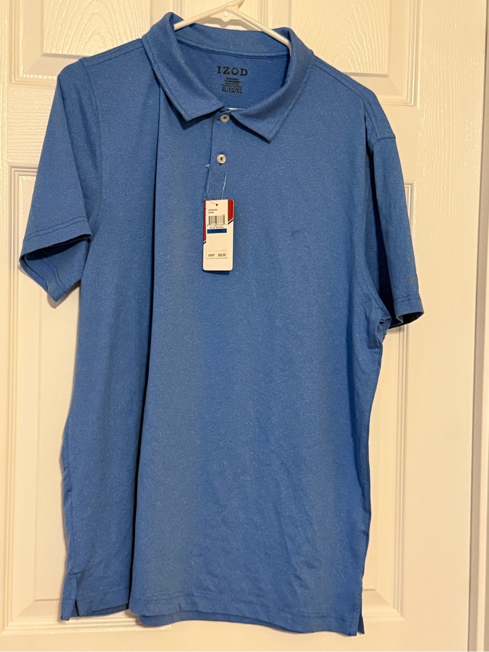Izod Men’s Light Blue Short-Sleeve Polo